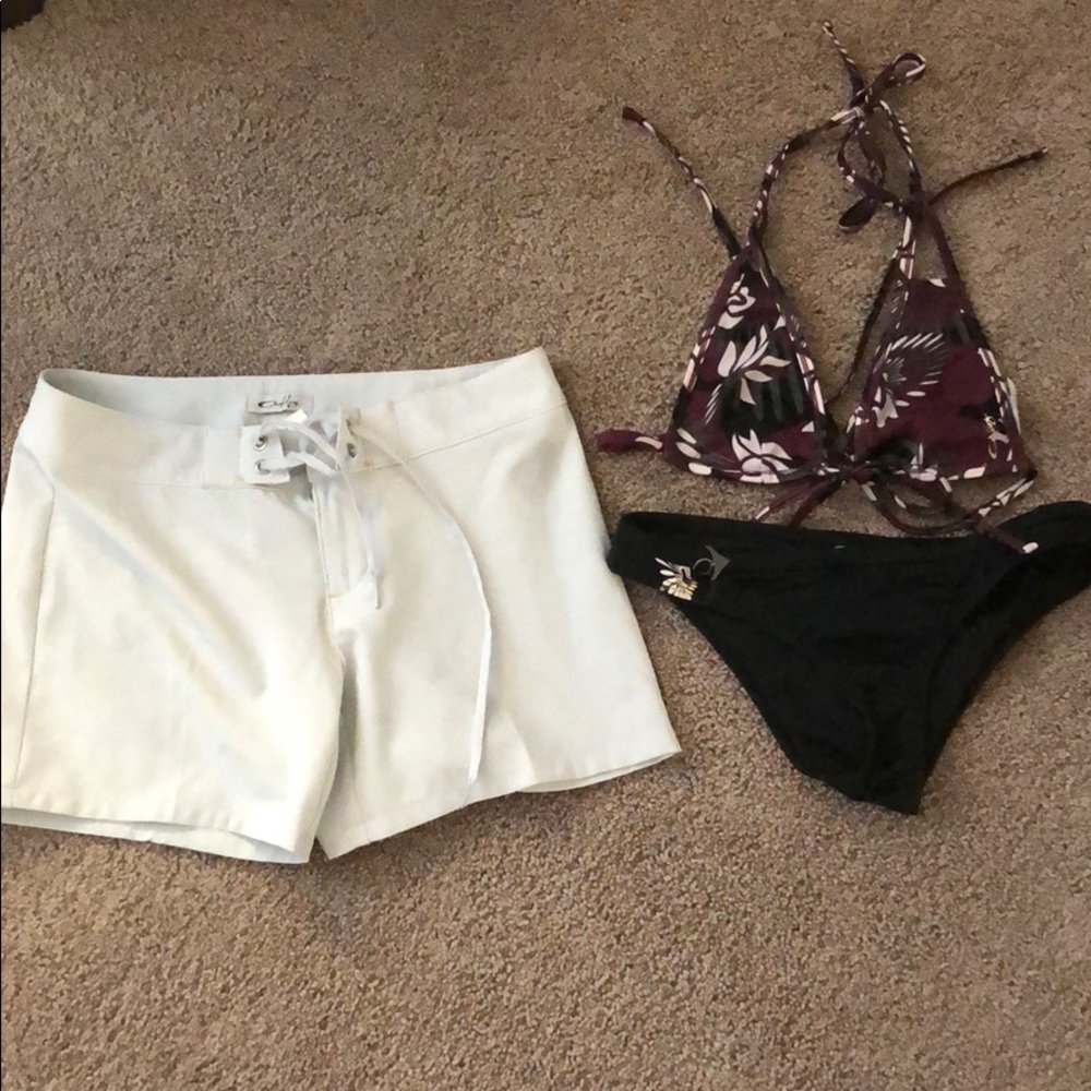 Oakley bikini set with board shorts